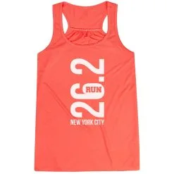 Flowy Racerback Tank Top - New York City 26.2 Vertical 18 Flowy Racerback Tank Top - New York City 26.2 Vertical -goneforarun Sales 2023 tr 41610 CORAL MAIN
