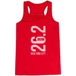 Flowy Racerback Tank Top - New York City 26.2 Vertical 21 Flowy Racerback Tank Top - New York City 26.2 Vertical -goneforarun Sales 2023 tr 41610 RED MAIN