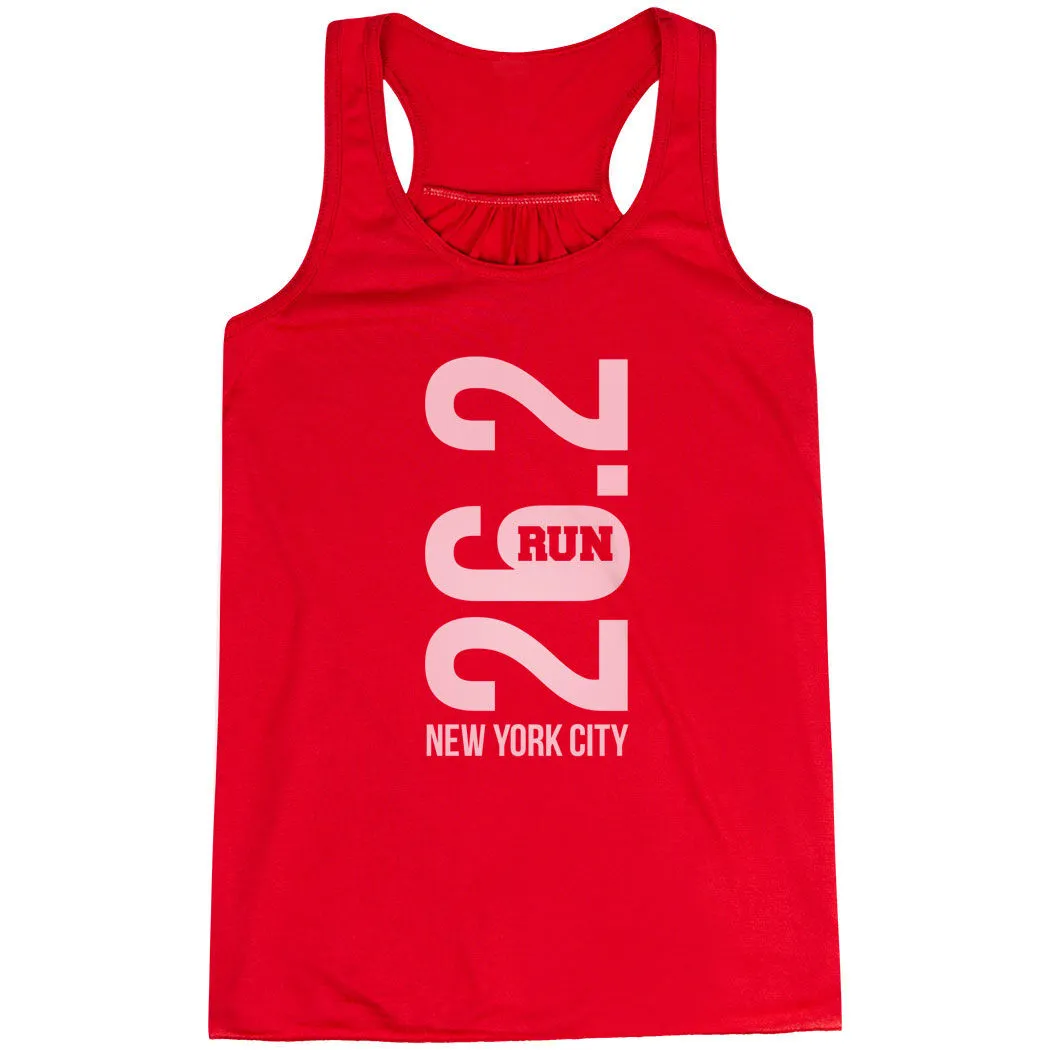 Flowy Racerback Tank Top - New York City 26.2 Vertical 12 Flowy Racerback Tank Top - New York City 26.2 Vertical - Image 10