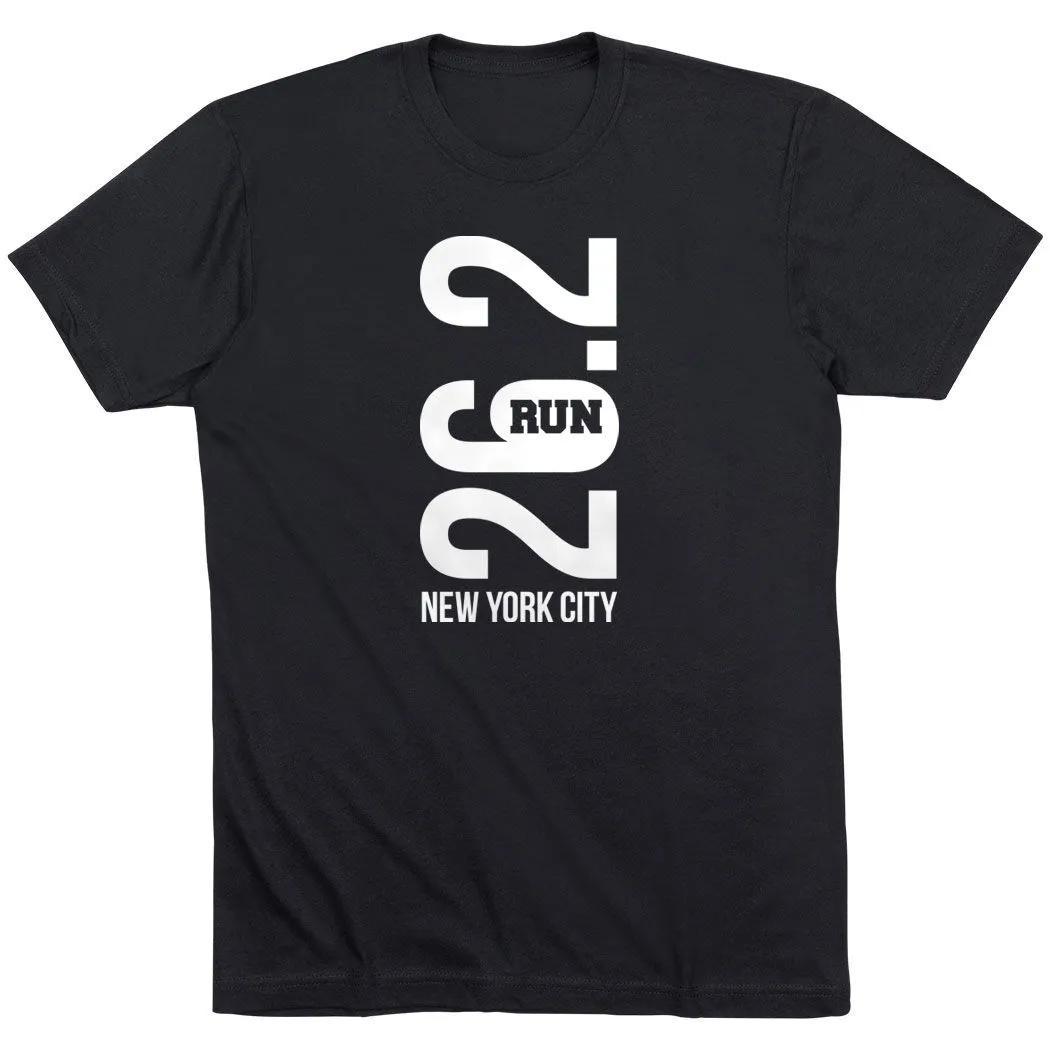 Running Short Sleeve T-Shirt - New York City 26.2 Vertical 7 Running Short Sleeve T-Shirt - New York City 26.2 Vertical - Image 5
