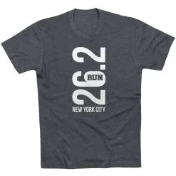 Running Short Sleeve T-Shirt - New York City 26.2 Vertical 22 Running Short Sleeve T-Shirt - New York City 26.2 Vertical -goneforarun Sales 2023 tr 41628 CHARCOAL FLAT