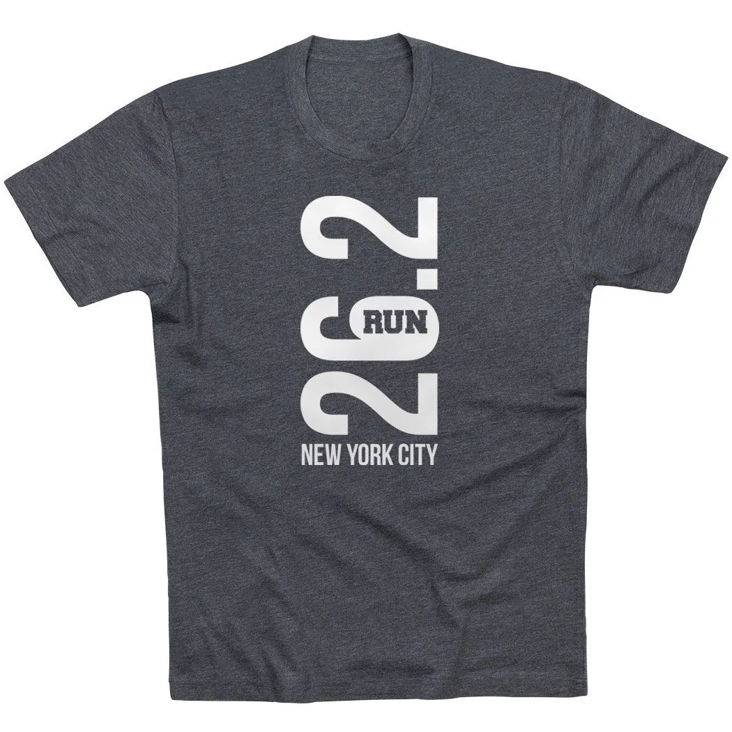 Running Short Sleeve T-Shirt - New York City 26.2 Vertical 8 Running Short Sleeve T-Shirt - New York City 26.2 Vertical - Image 6