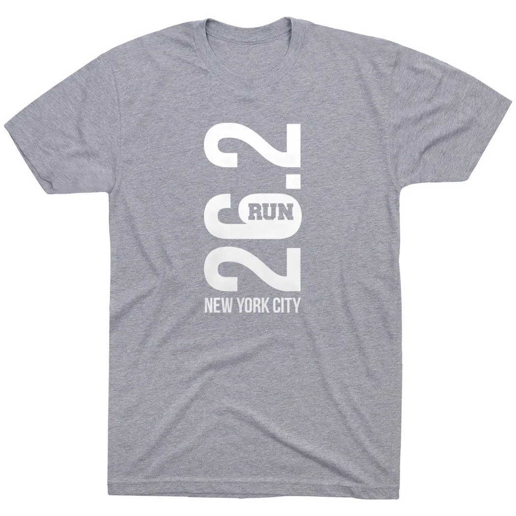 Running Short Sleeve T-Shirt - New York City 26.2 Vertical 10 Running Short Sleeve T-Shirt - New York City 26.2 Vertical - Image 8