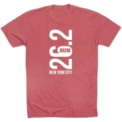 Running Short Sleeve T-Shirt - New York City 26.2 Vertical 27 Running Short Sleeve T-Shirt - New York City 26.2 Vertical -goneforarun Sales 2023 tr 41628 MAUVE FLAT