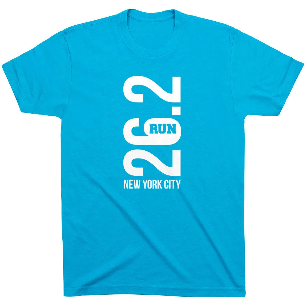 Running Short Sleeve T-Shirt - New York City 26.2 Vertical 17 Running Short Sleeve T-Shirt - New York City 26.2 Vertical - Image 15