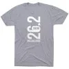 Running Short Sleeve T-Shirt - Philadelphia 26.2 Vertical -goneforarun Sales 2023 tr 41629 GRAY FLAT