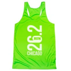 Women's Racerback Performance Tank Top - Chicago 26.2 Vertical 17 Women's Racerback Performance Tank Top - Chicago 26.2 Vertical -goneforarun Sales 2023 tr 41671 LIME MAIN