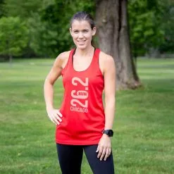 Women's Racerback Performance Tank Top - Chicago 26.2 Vertical 14 Women's Racerback Performance Tank Top - Chicago 26.2 Vertical -goneforarun Sales 2023 tr 41671 RED MODEL