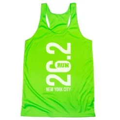 Women's Racerback Performance Tank Top - New York City 26.2 Vertical 17 Women's Racerback Performance Tank Top - New York City 26.2 Vertical -goneforarun Sales 2023 tr 41672 LIME MAIN
