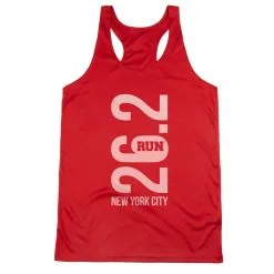 Women's Racerback Performance Tank Top - New York City 26.2 Vertical 19 Women's Racerback Performance Tank Top - New York City 26.2 Vertical -goneforarun Sales 2023 tr 41672 RED MAIN
