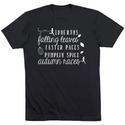 Running Short Sleeve T-Shirt - Awesome Autumn -goneforarun Sales 2023 tr 41782 BLACK FLAT