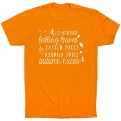 Running Short Sleeve T-Shirt - Awesome Autumn -goneforarun Sales 2023 tr 41782 ORANGE FLAT