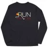 Long Sleeve Performance Tee - Let's Run Now Gobble Later -goneforarun Sales 2023 tr 41810 BLACK FLAT