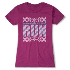 Women's Everyday Runners Tee - Oh What Fun It Is To Run -goneforarun Sales 2023 tr 41836 LUSHBERRY
