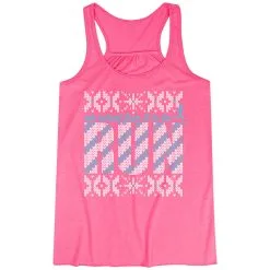 Flowy Racerback Tank Top - Oh What Fun It Is To Run -goneforarun Sales 2023 tr 41837 PINK MAIN