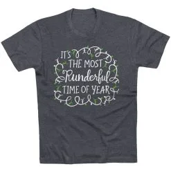 Running Short Sleeve T-Shirt - Runderful Time Of Year -goneforarun Sales 2023 tr 41924 CHARCOAL FLAT