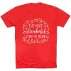Running Short Sleeve T-Shirt - Runderful Time Of Year -goneforarun Sales 2023 tr 41924 RED FLAT