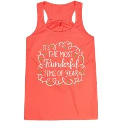 Flowy Racerback Tank Top - Runderful Time Of Year -goneforarun Sales 2023 tr 41926 CORAL MAIN