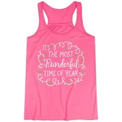 Flowy Racerback Tank Top - Runderful Time Of Year -goneforarun Sales 2023 tr 41926 PINK MAIN