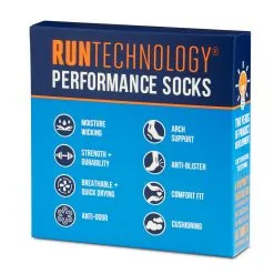RunTechnology® Performance Socks (Black) -goneforarun Sales 2023 tr 41958 pkg
