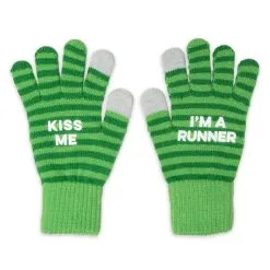 Gloves With Touchscreen Fingers - Kiss Me I'm A Runner -goneforarun Sales 2023 tr 41965 BACK