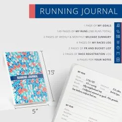 GoneForaRun Running Journal - Eat Sleep Run Repeat -goneforarun Sales 2023 tr 41985 DETAILS