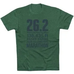 Running Short Sleeve T-Shirt - 26.2 Math Miles 18 Running Short Sleeve T-Shirt - 26.2 Math Miles -goneforarun Sales 2023 tr 42032 FORESTGREEN FLAT