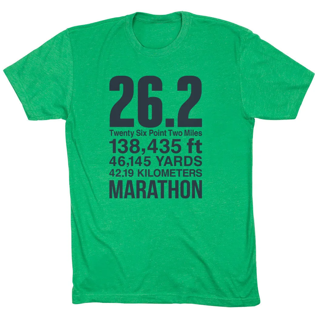 Running Short Sleeve T-Shirt - 26.2 Math Miles 9 Running Short Sleeve T-Shirt - 26.2 Math Miles - Image 7