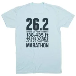 Running Short Sleeve T-Shirt - 26.2 Math Miles 21 Running Short Sleeve T-Shirt - 26.2 Math Miles -goneforarun Sales 2023 tr 42032 LIGHTBLUE FLAT