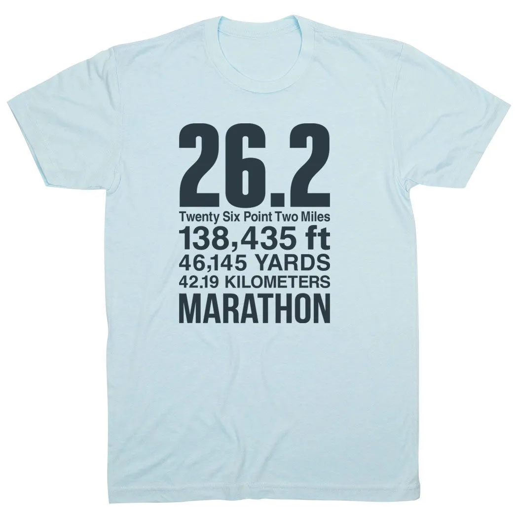 Running Short Sleeve T-Shirt - 26.2 Math Miles 10 Running Short Sleeve T-Shirt - 26.2 Math Miles - Image 8
