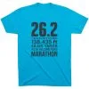 Running Short Sleeve T-Shirt - 26.2 Math Miles -goneforarun Sales 2023 tr 42032 TURQUOISE FLAT
