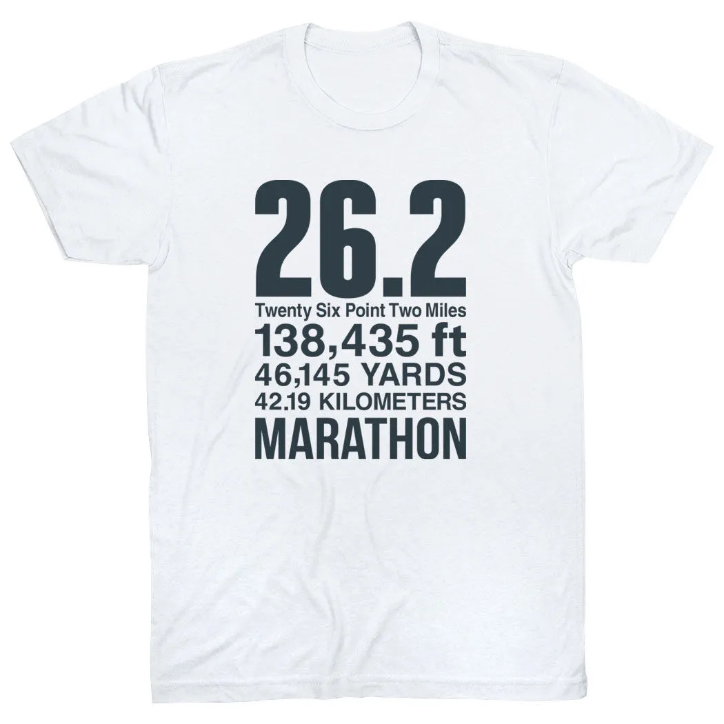 Running Short Sleeve T-Shirt - 26.2 Math Miles 14 Running Short Sleeve T-Shirt - 26.2 Math Miles - Image 12