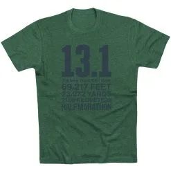 Running Short Sleeve T-Shirt - 13.1 Math Miles 18 Running Short Sleeve T-Shirt - 13.1 Math Miles -goneforarun Sales 2023 tr 42033 FORESTGREEN FLAT