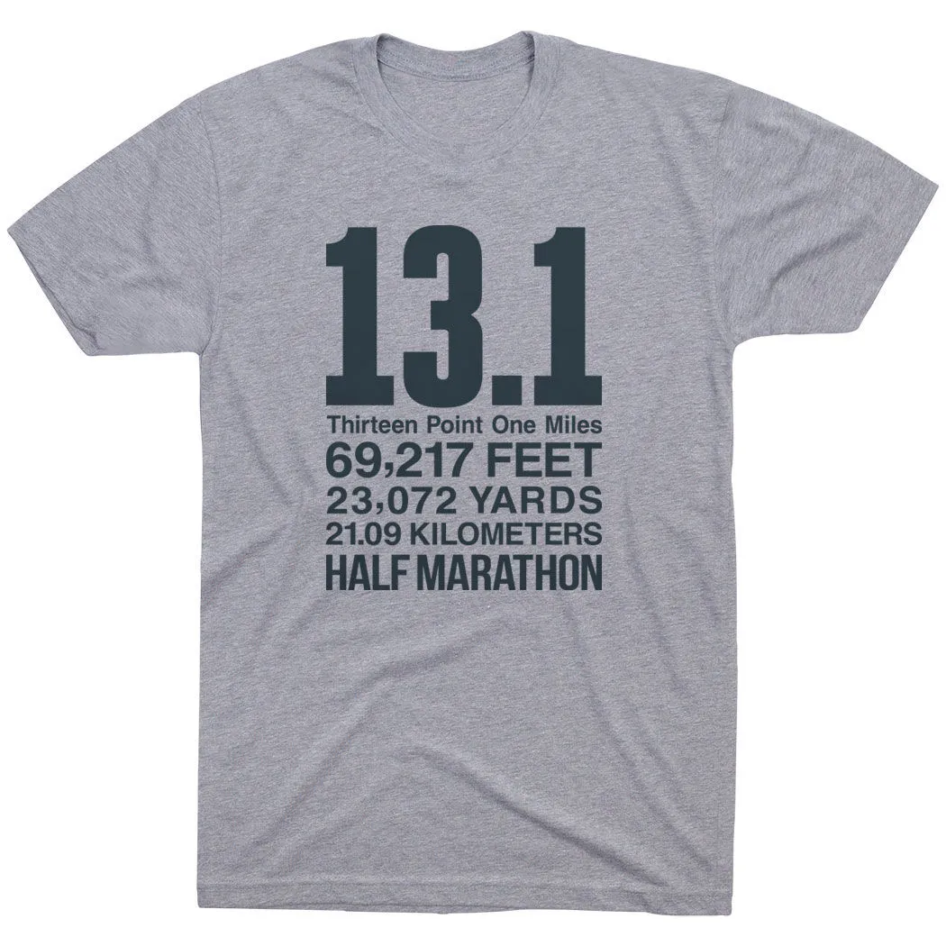 Running Short Sleeve T-Shirt - 13.1 Math Miles 8 Running Short Sleeve T-Shirt - 13.1 Math Miles - Image 6