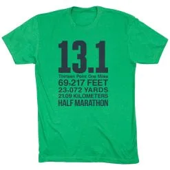 Running Short Sleeve T-Shirt - 13.1 Math Miles 20 Running Short Sleeve T-Shirt - 13.1 Math Miles -goneforarun Sales 2023 tr 42033 GREEN FLAT