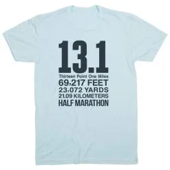 Running Short Sleeve T-Shirt - 13.1 Math Miles 21 Running Short Sleeve T-Shirt - 13.1 Math Miles -goneforarun Sales 2023 tr 42033 LIGHTBLUE FLAT