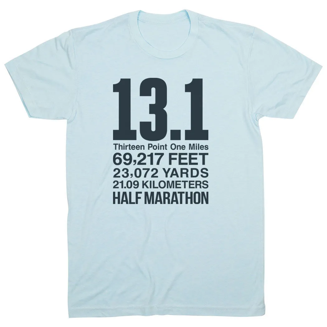 Running Short Sleeve T-Shirt - 13.1 Math Miles 10 Running Short Sleeve T-Shirt - 13.1 Math Miles - Image 8