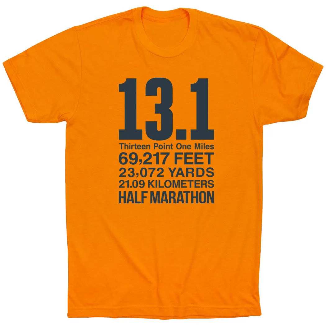 Running Short Sleeve T-Shirt - 13.1 Math Miles 12 Running Short Sleeve T-Shirt - 13.1 Math Miles - Image 10