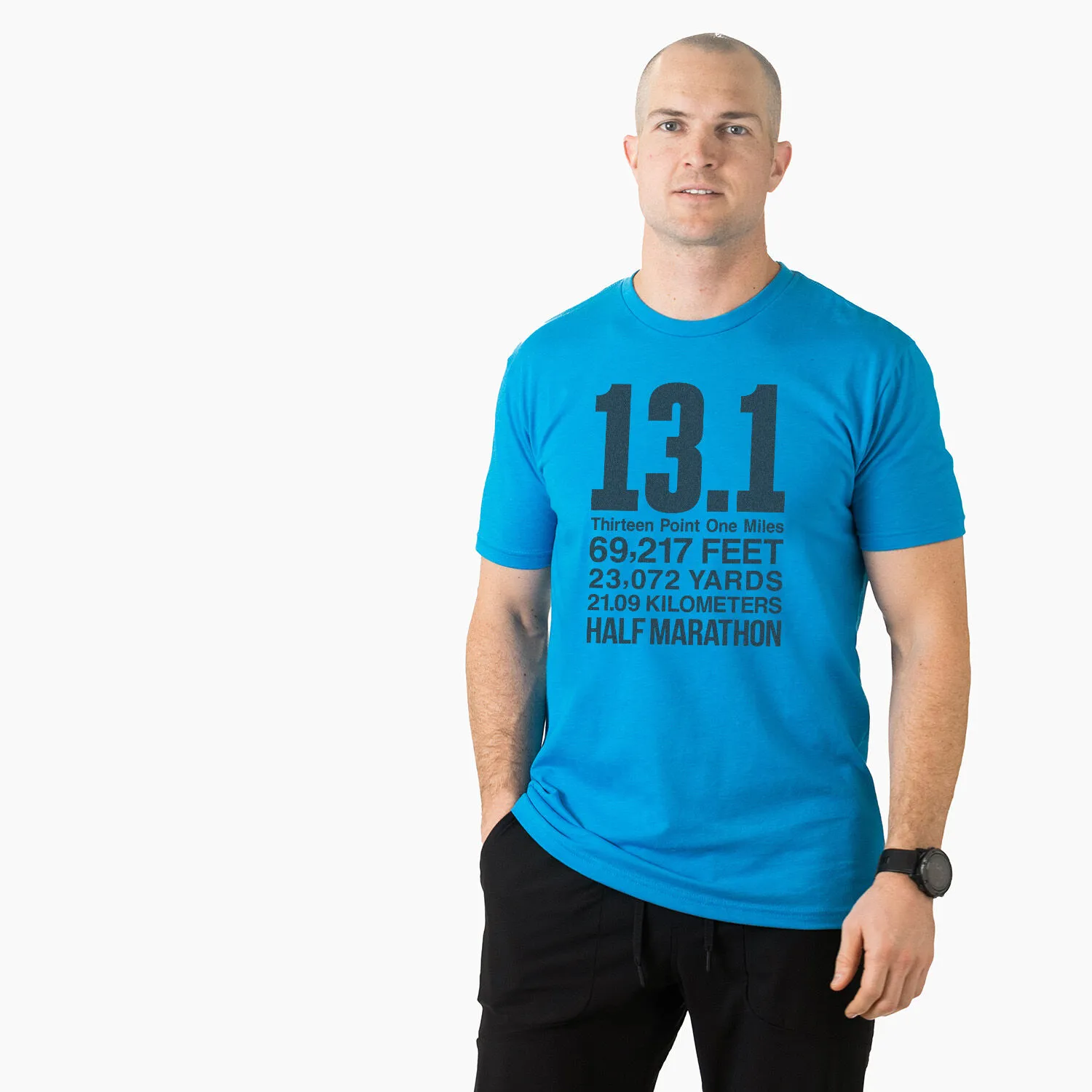 Running Short Sleeve T-Shirt - 13.1 Math Miles 4 Running Short Sleeve T-Shirt - 13.1 Math Miles - Image 2