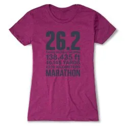 Running Women's Everyday Tee - 26.2 Math Miles -goneforarun Sales 2023 tr 42039 LUSHBERRY