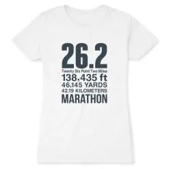 Running Women's Everyday Tee - 26.2 Math Miles -goneforarun Sales 2023 tr 42039 WHITE