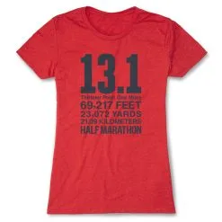 Running Women's Everyday Tee - 13.1 Math Miles 18 Running Women's Everyday Tee - 13.1 Math Miles -goneforarun Sales 2023 tr 42040 RED