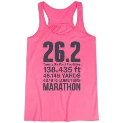 Flowy Racerback Tank Top - 26.2 Math Miles