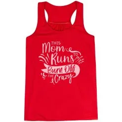 Flowy Racerback Tank Top - This Mom Runs To Burn Off The Crazy -goneforarun Sales 2023 tr 42056 RED MAIN