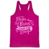 Women's Racerback Performance Tank Top - This Mom Runs To Burn Off The Crazy -goneforarun Sales 2023 tr 42059 PINK MAIN