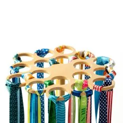 Premier Wood Tabletop Running Race Medal Display -goneforarun Sales 2023 tr 42114 MEDALDISPLAY WOOD TOPVIEW