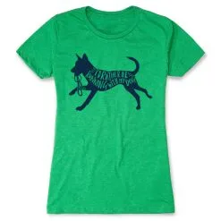 Women's Everyday Runners Tee - I'd Rather Be Running With My Dog -goneforarun Sales 2023 tr 42136 GREEN