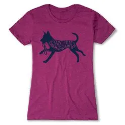 Women's Everyday Runners Tee - I'd Rather Be Running With My Dog -goneforarun Sales 2023 tr 42136 LUSHBERRY