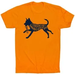 Running Short Sleeve T-Shirt - I'd Rather Be Running With My Dog 25 Running Short Sleeve T-Shirt - I'd Rather Be Running With My Dog -goneforarun Sales 2023 tr 42140 ORANGE FLAT