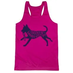 Women's Racerback Performance Tank Top - I'd Rather Be Running With My Dog -goneforarun Sales 2023 tr 42160 PINK MAIN
